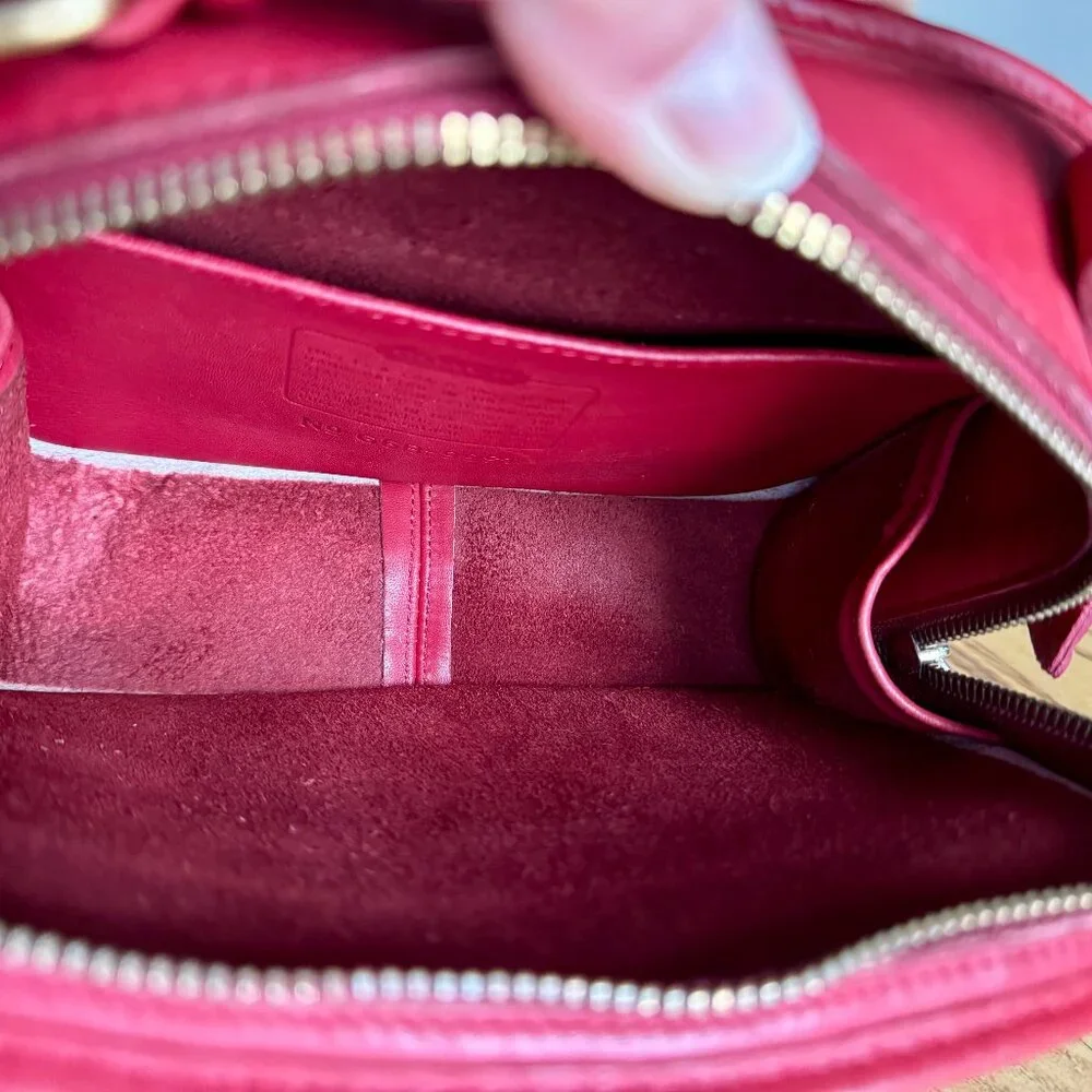 Coach Red Leather Crossbody Bag - Picture 13 of 16